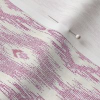 Grandmillennial Ikat Stripes on linen texture_Hot pink Plum_6"