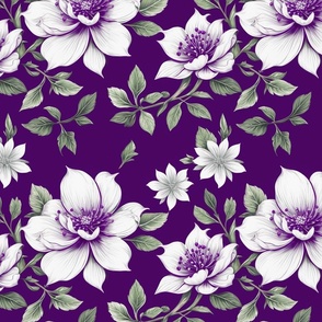 Purity Flower Design Purple