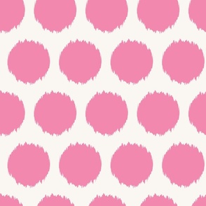 Fuzzy Polka Dot | Hot Pink