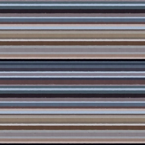 Colorful seashell stripe - horizontal