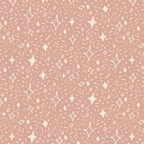 Star pattern on pink 