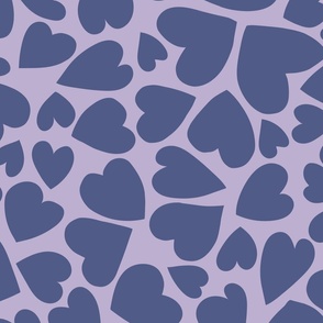 Hearts Scattered - Jumbo - Lilac
