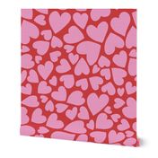 Hearts Scattered - Jumbo - Red