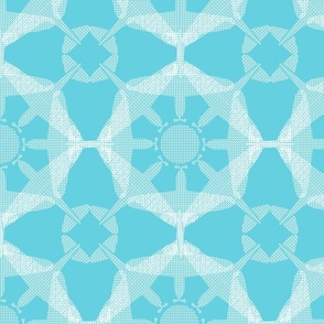 Kaleidoscope - Blue & White