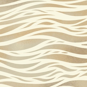 Textured Seaside Sand Orange Gold  Serene  Waves Jumbo