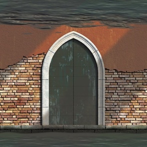 Venetian Door on Canal