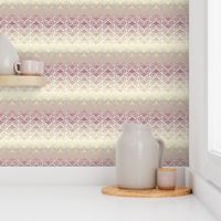 Vertical Rose Gold subway tiles II with  Heart Scroll silver Lace