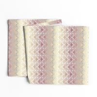 Vertical Rose Gold subway tiles II with  Heart Scroll silver Lace