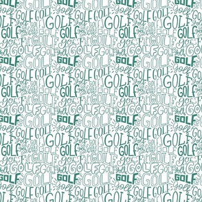 Golf lettering_small scale_green over white