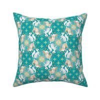 Sunny Winter Wildlife in turquoise (small) copy