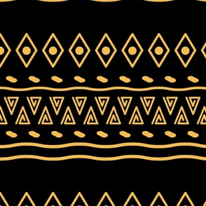 Authentic African Mudcloth Pattern Fabric