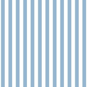1/4 inch Candy Stripe in little boy blue and white  0.25 inch - 24