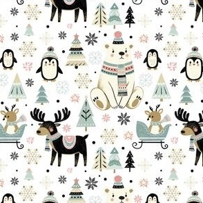 Whimsical Winter Animals 