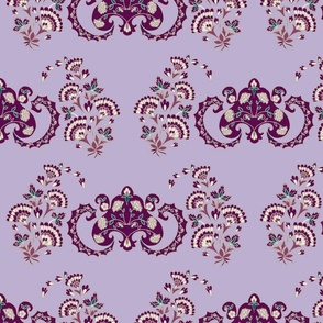 Airy Purple Paisley 