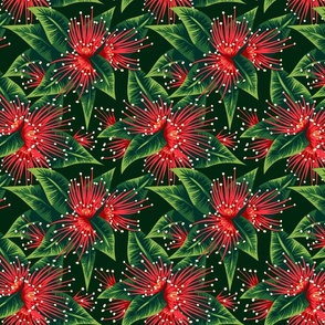 Rata Floral - Red / Green