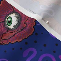 Seeing-eye poppies Surrealist design