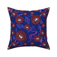 Seeing-eye poppies Surrealist design