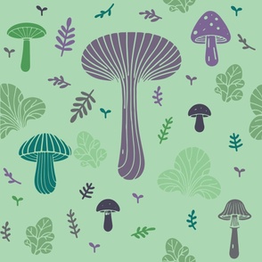 Minty Forest Mushrooms