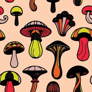 Appetizing Groovy Mushrooms