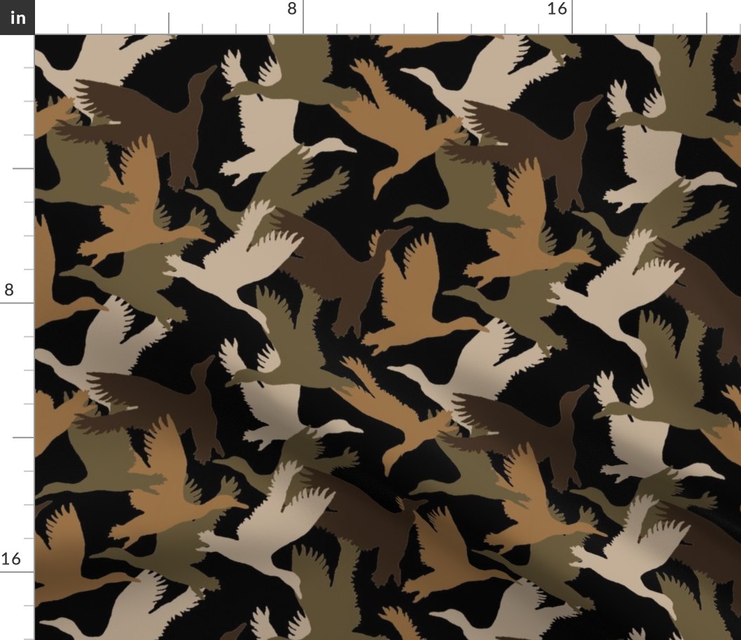 Flying Duck Camo Fabric byparagonstudios