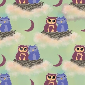 Baby owls nursery