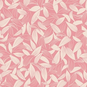 Plain pale pink printed fabric - First blush pink – Couture et