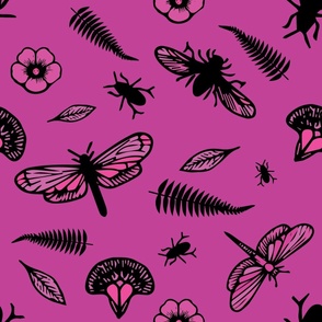 Pink Forest Insects