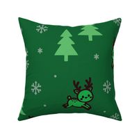 Green Little Reindeer