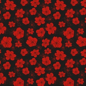 Red Floral Dance 