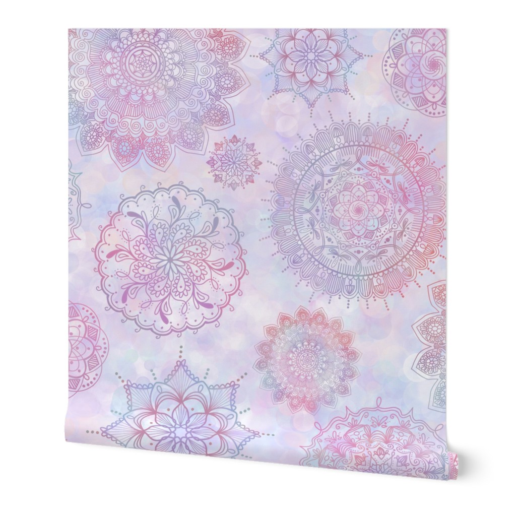 Mystic Mandala Serenity, Cotton Candy Tones, Jumbo