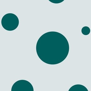 teal dots on gray - large scale