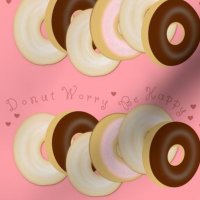 donut worry_ be happy - pink