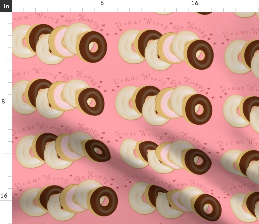 donut worry_ be happy - pink