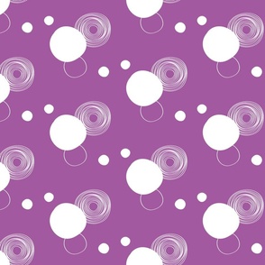 Purpureus Purple circles and dots / medium