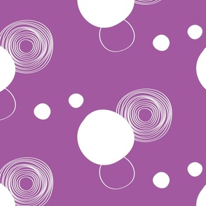 Purpureus Purple circles and dots/ large