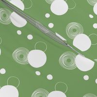 Asparagus Green circles and dots / small