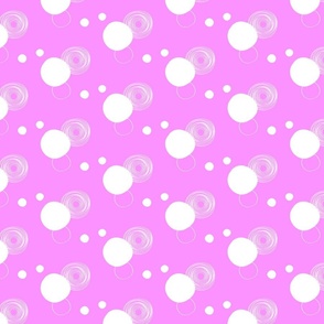 Violet Pink Circles and dots / small