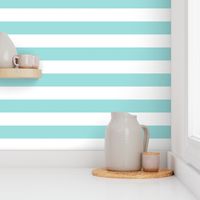 light teal 2" stripes LG