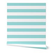 light teal 2" stripes LG