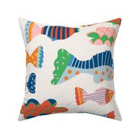 Extra Large - Skyfish, Surreal Fish, Clouds and bright colours. Gender neutral designs