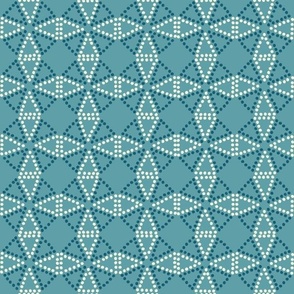 windmill dots french blue 12IN