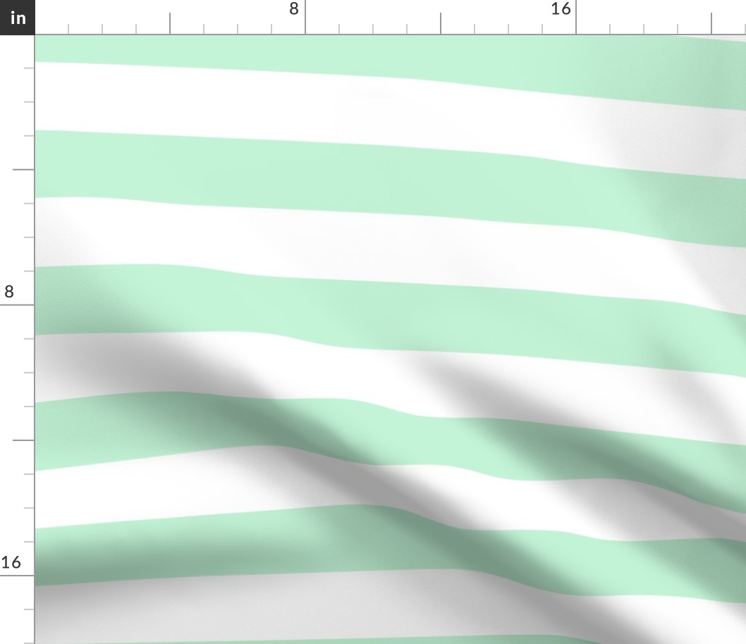 ice mint green 2" stripes LG