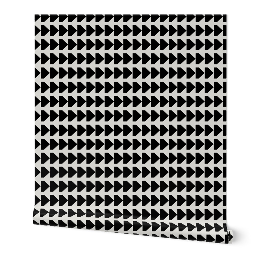 Modern Houndstooth Black and White