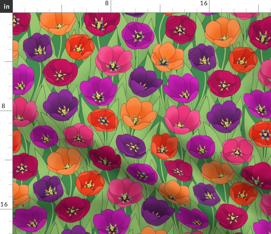 vibrant tulips mix