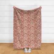 Cozy Cabin Block Print, Sienna & Taupe