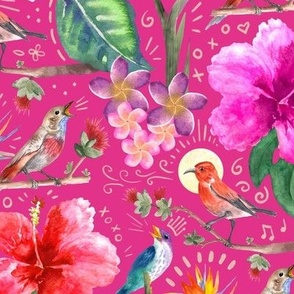 Flower Song, Medium Hot Pink