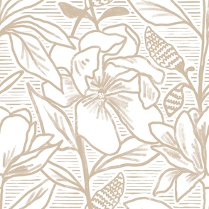 Horizontal Magnolia Taupe