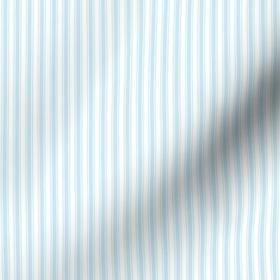 ice blue ticking stripes