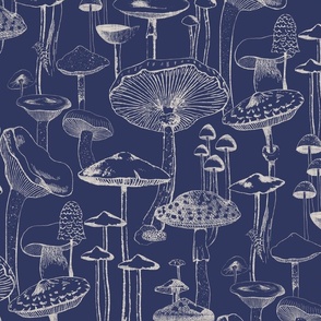 Mushroom - Dark Blue