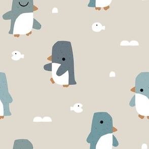 Penguins Beige